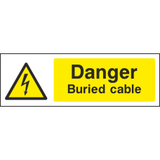 Danger Buried Cable - Landscape